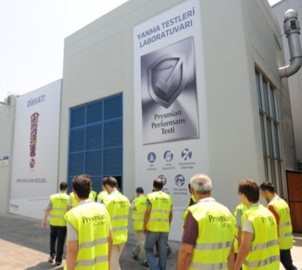 Türk Prysmian Kablo ve Sistemleri A.Ş. akredite CPR yanma test laboratuvarı